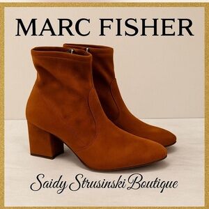 MARC FISHER Brown Suede Ankle Boots/size 9M